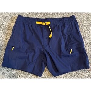 The North Face Class V Belted Shorts Mens Size XXL Navy Blue 7" Inseam NWT